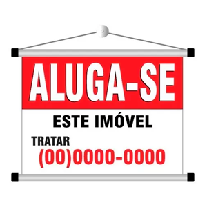 Banner Aluga-se Kit 60x50