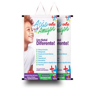 BANNER IMPRESSO 60x80cm – ACABAMENTO PARA PENDURAR
